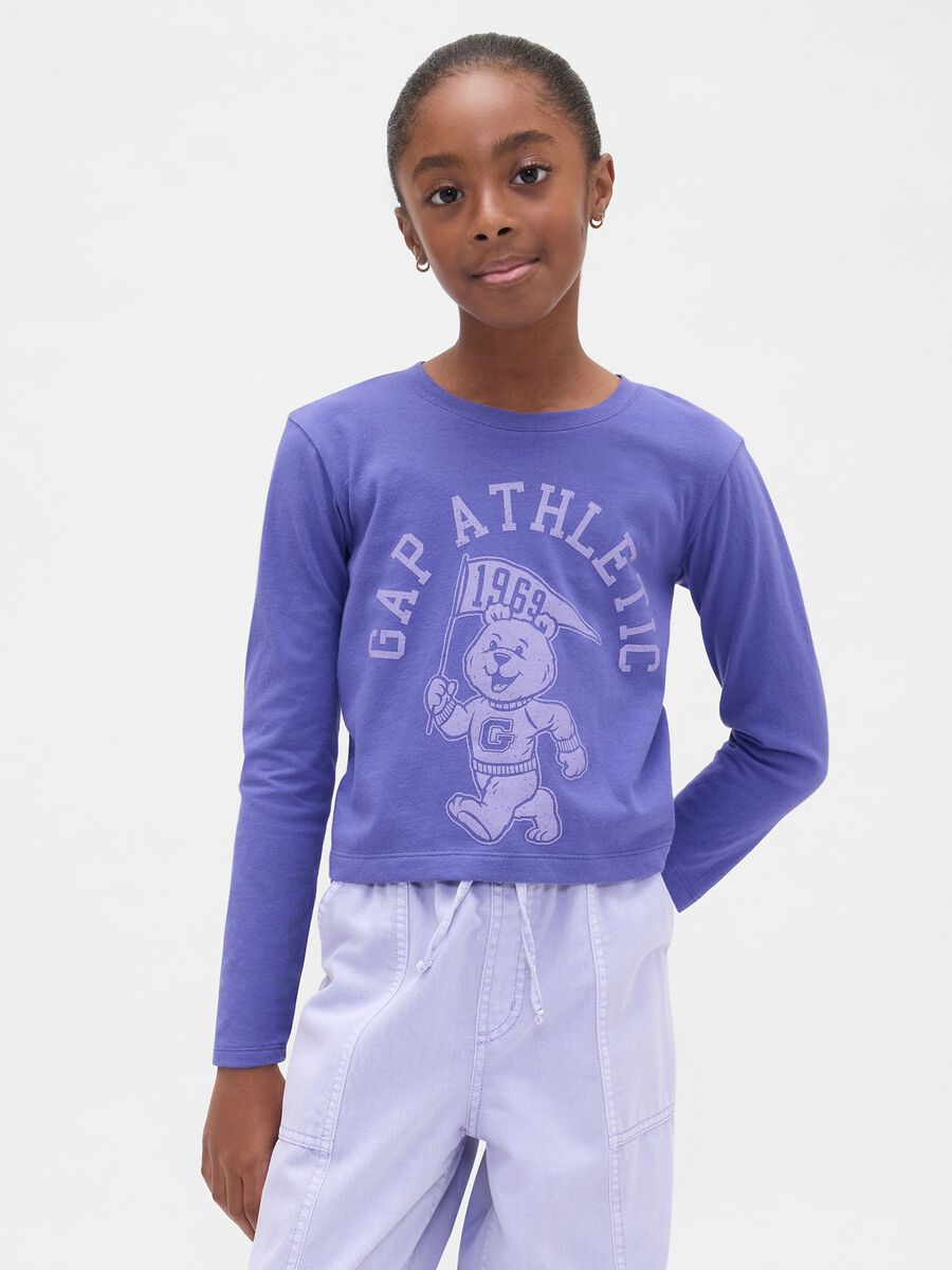 Purple long-sleeve cotton t-shirt_0