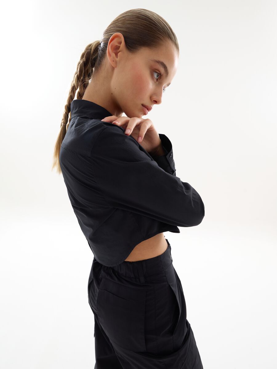 Crop Shirt Black_0