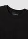 Black cotton blend regular fit t-shirt_5