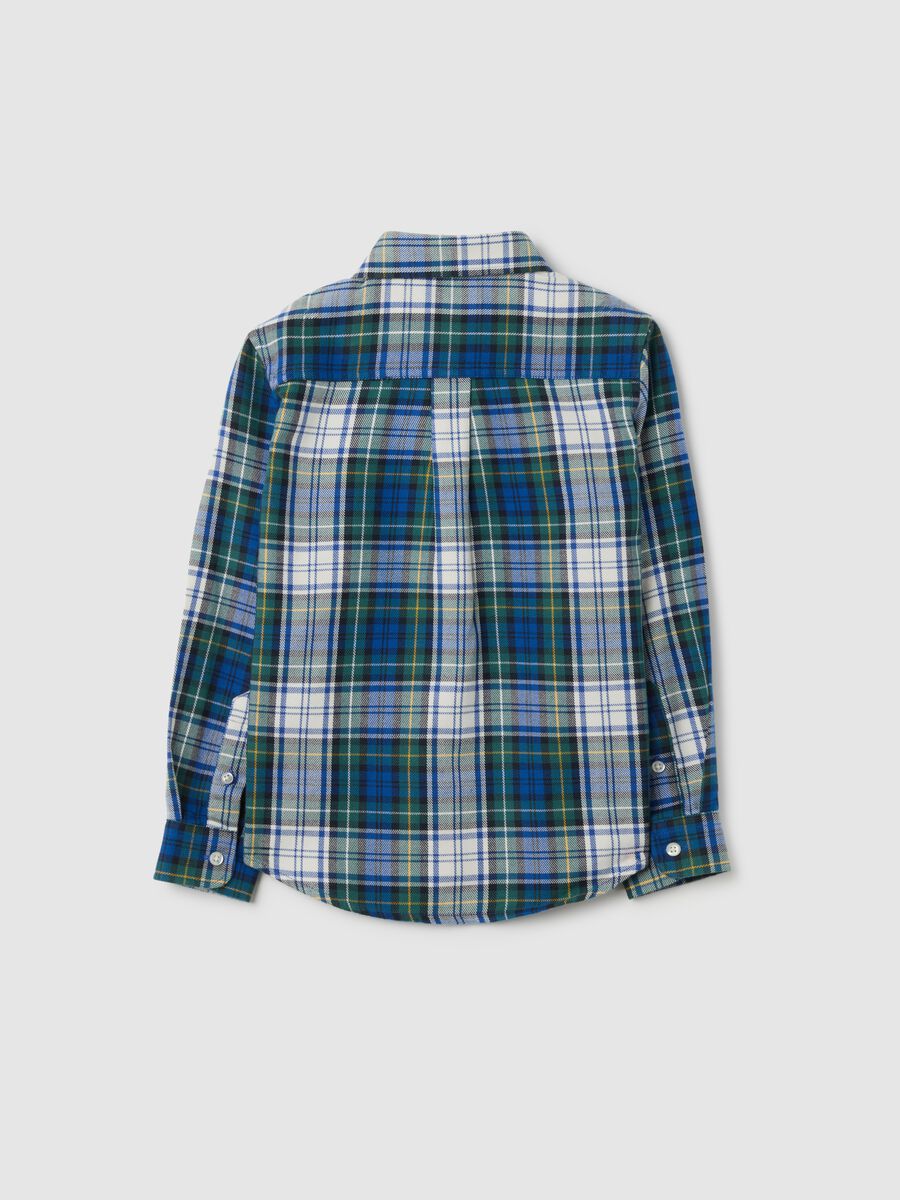 Camicia da bambino in puro cotone multicolor regular fit_4