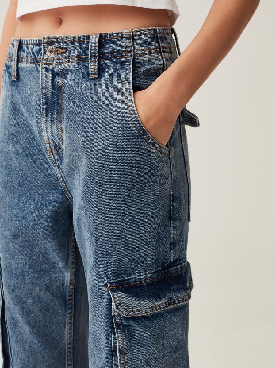 Jeans cargo acid wash_3