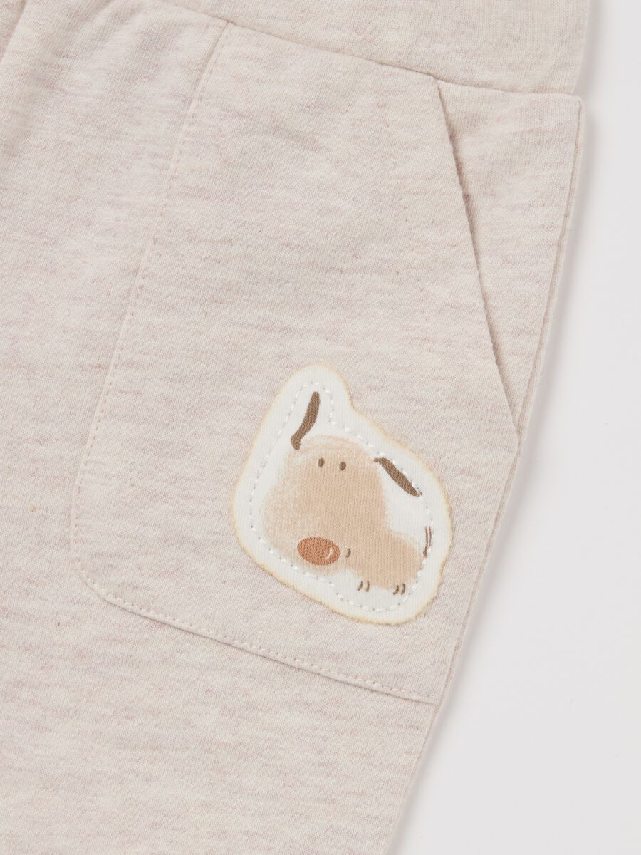 Cotton jogging set with farm animals print_3