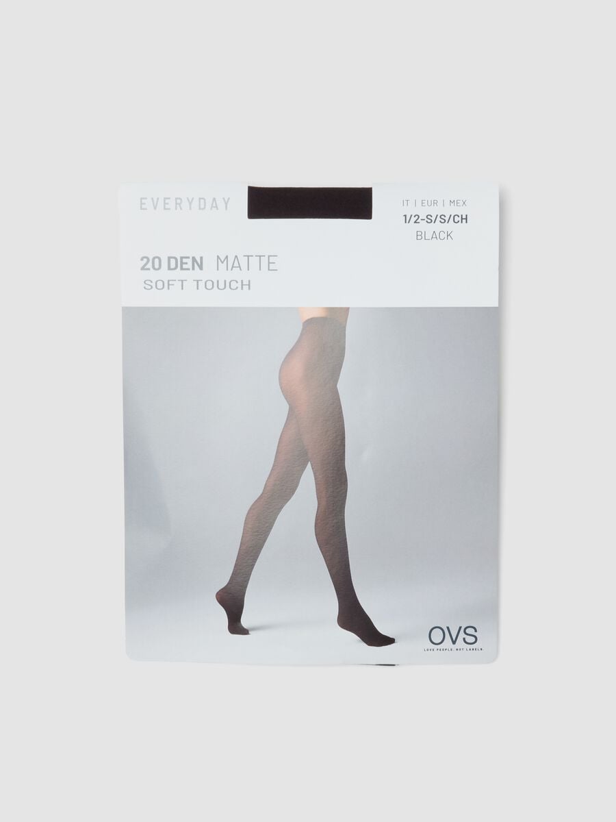 Collant neri in tessuto elasticizzato_0