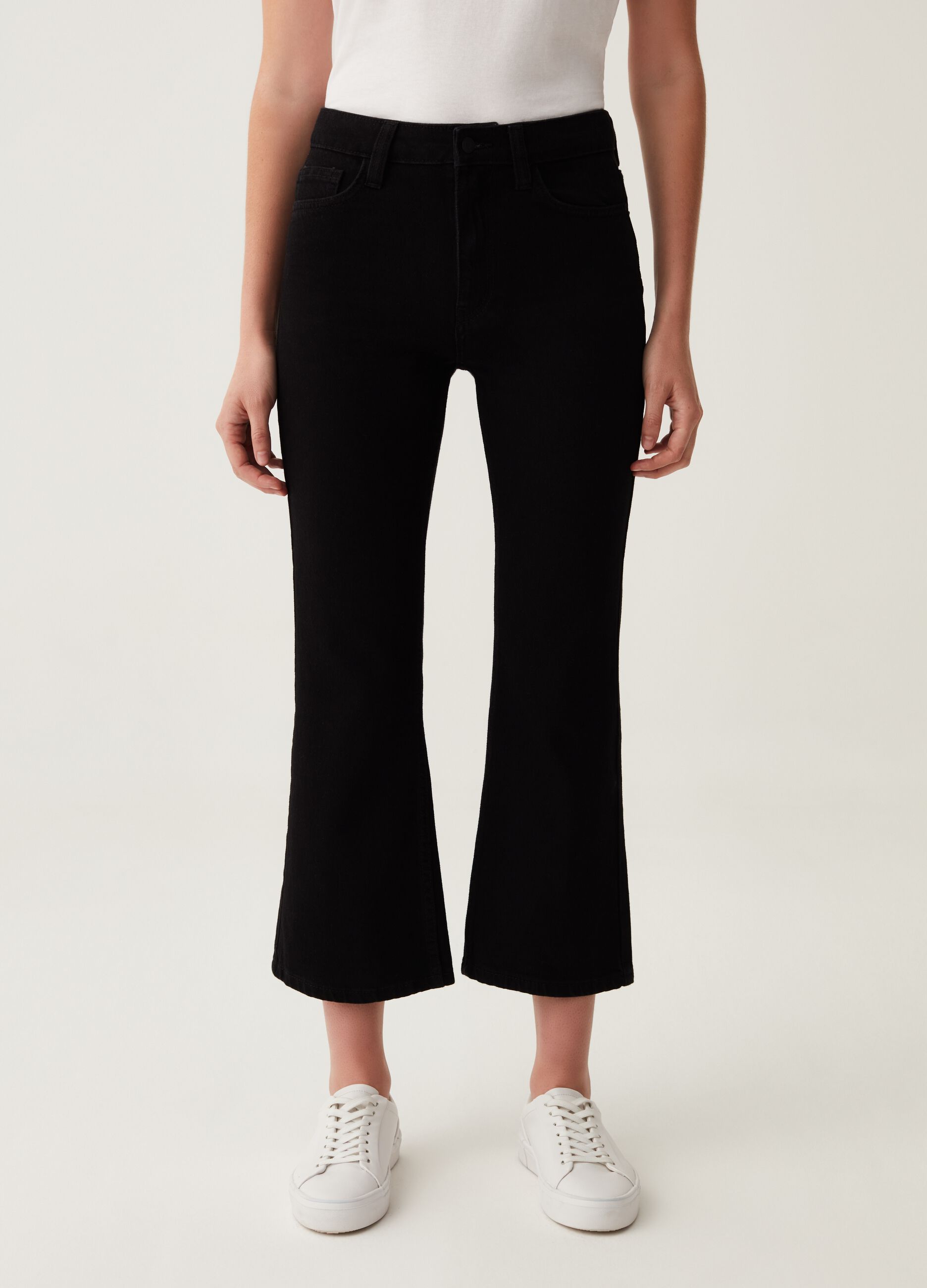 Jeans flare fit cropped_1