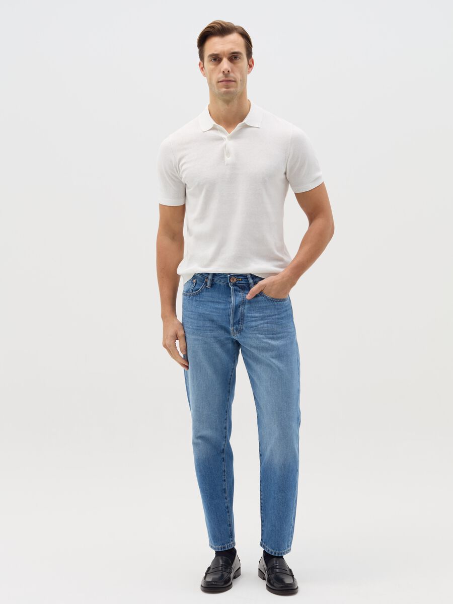 Relaxed-fit jeans with fading_0