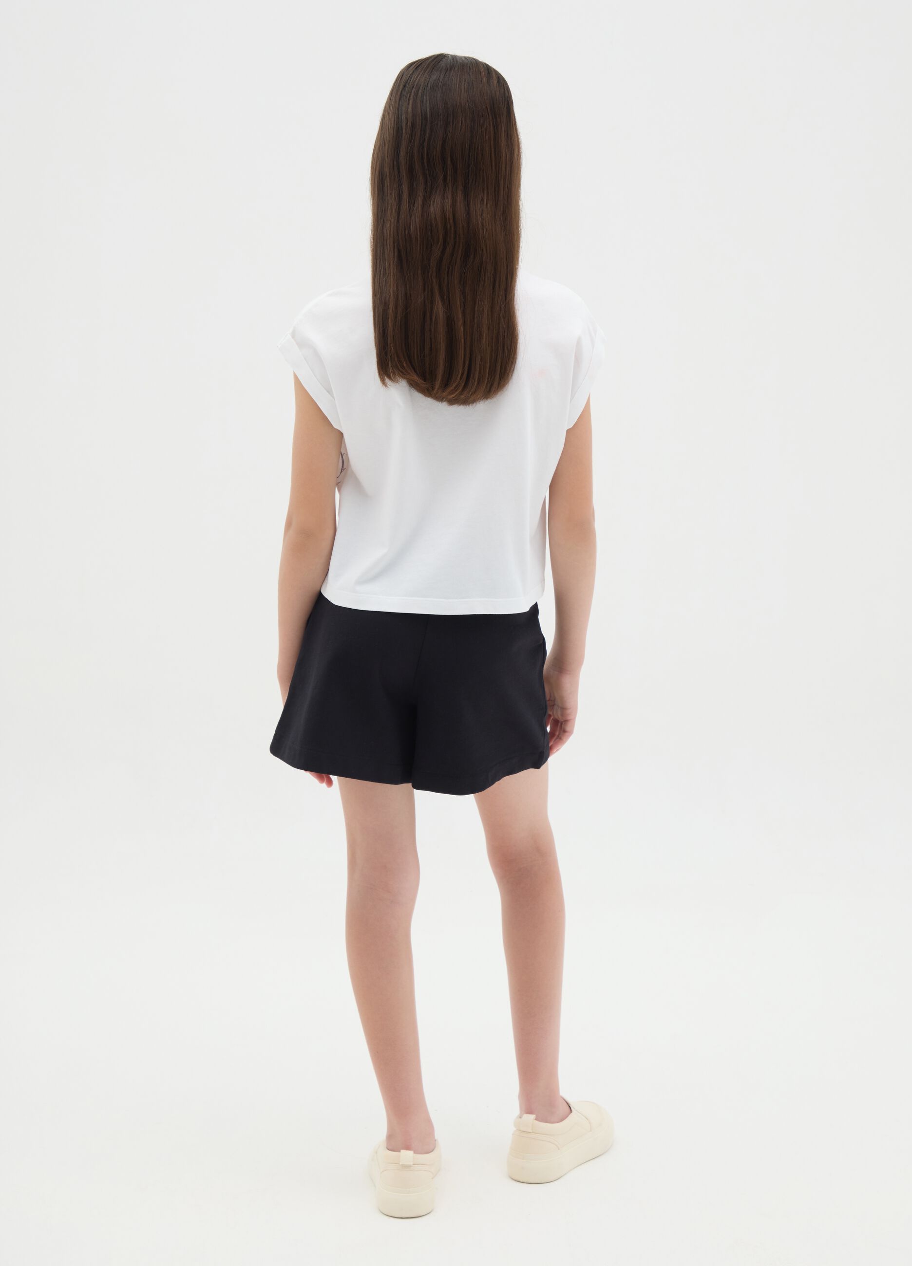 Ohana and Stitch Black and White Jogging Set