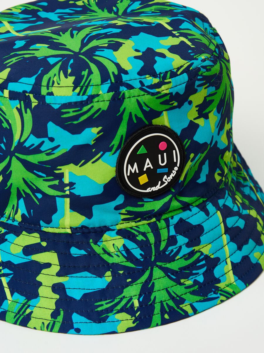 Fishing hat with palms print_1