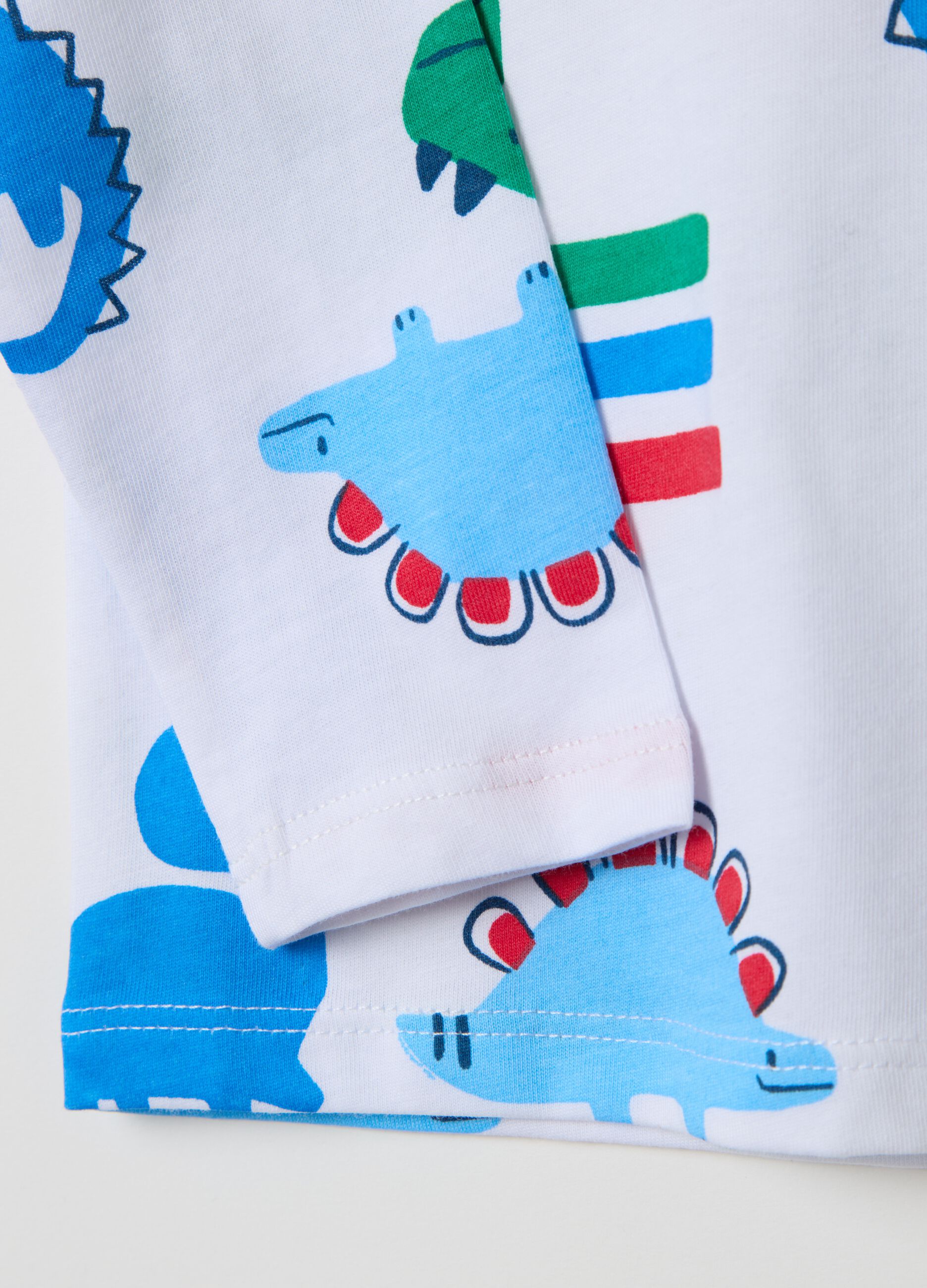 T-shirt a maniche lunghe con stampa all-over
