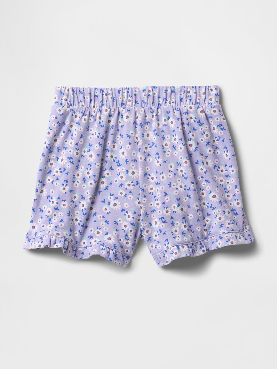 Spring Summer 2025 Purple Floral Shorts_1