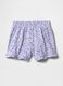 Spring Summer 2025 Purple Floral Shorts_1