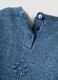 Blue crew-neck knitted jumper with floral pattern_3