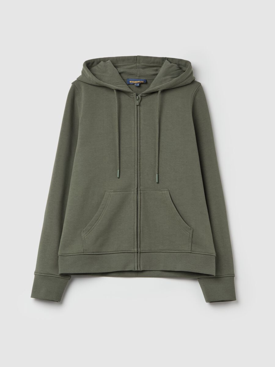 Essential full-zip sweatshirt with hood_4