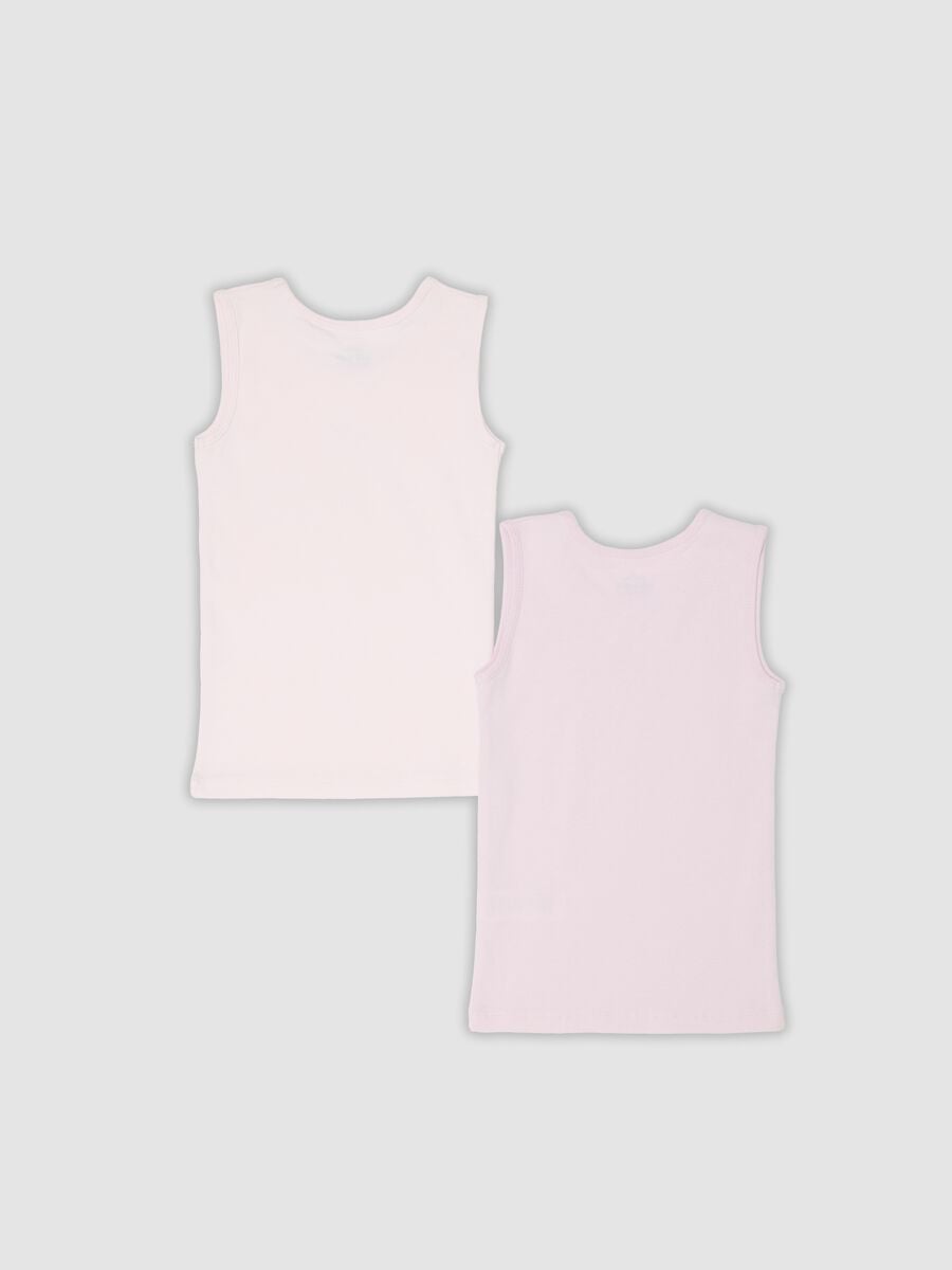 Bipack di canottiere rosa in cotone organico per neonate e bimbe_1
