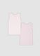Bipack di canottiere rosa in cotone organico per neonate e bimbe_1