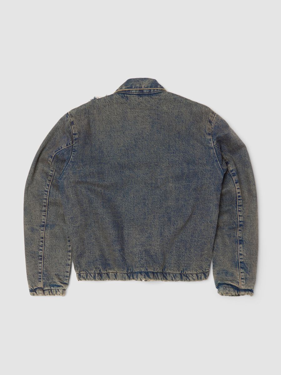 Denim Padded Jacket Vintage Dark Blue_5