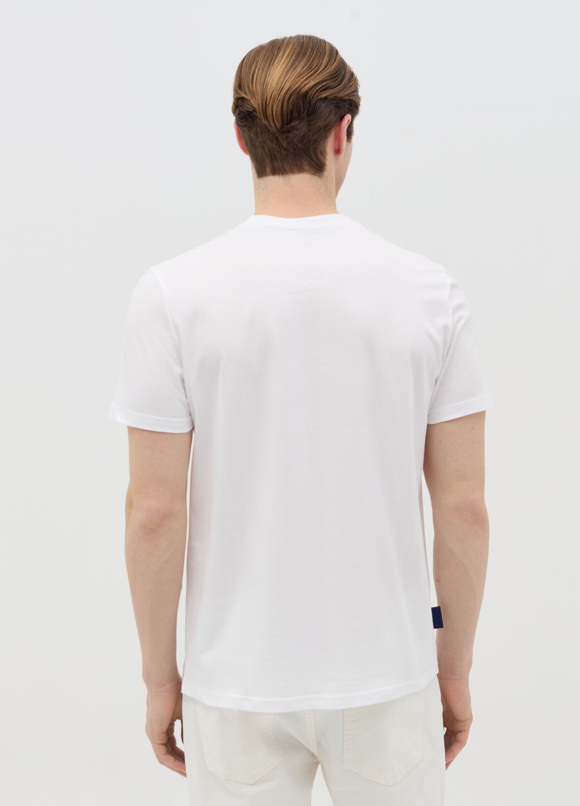 T-shirt in cotone con stampa "Firenze Italy"