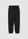 Plush joggers with drawstring_4