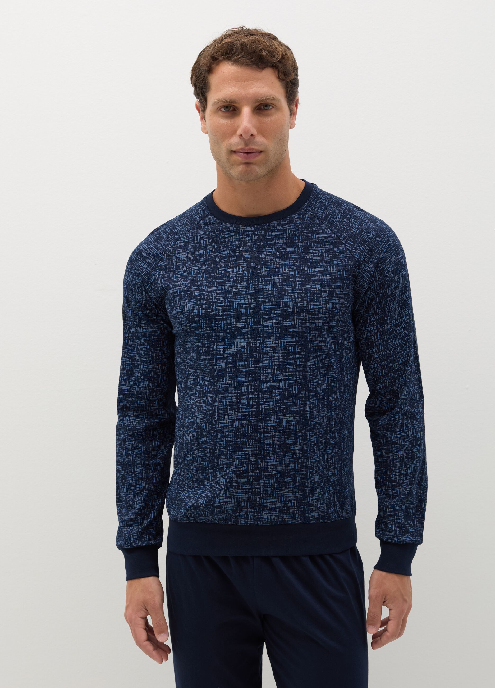 Cotton pyjamas with print