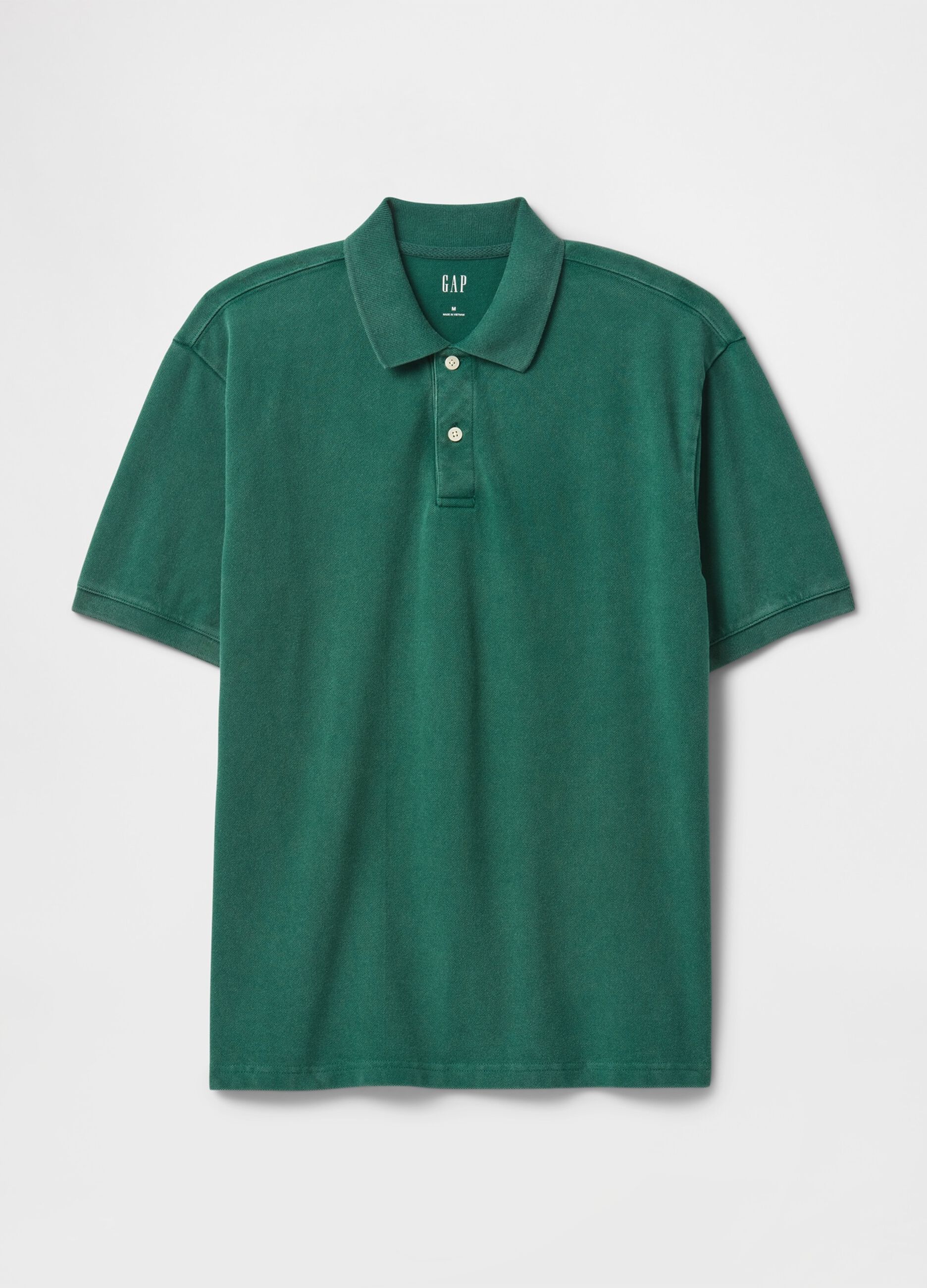 Green pure cotton polo Gap