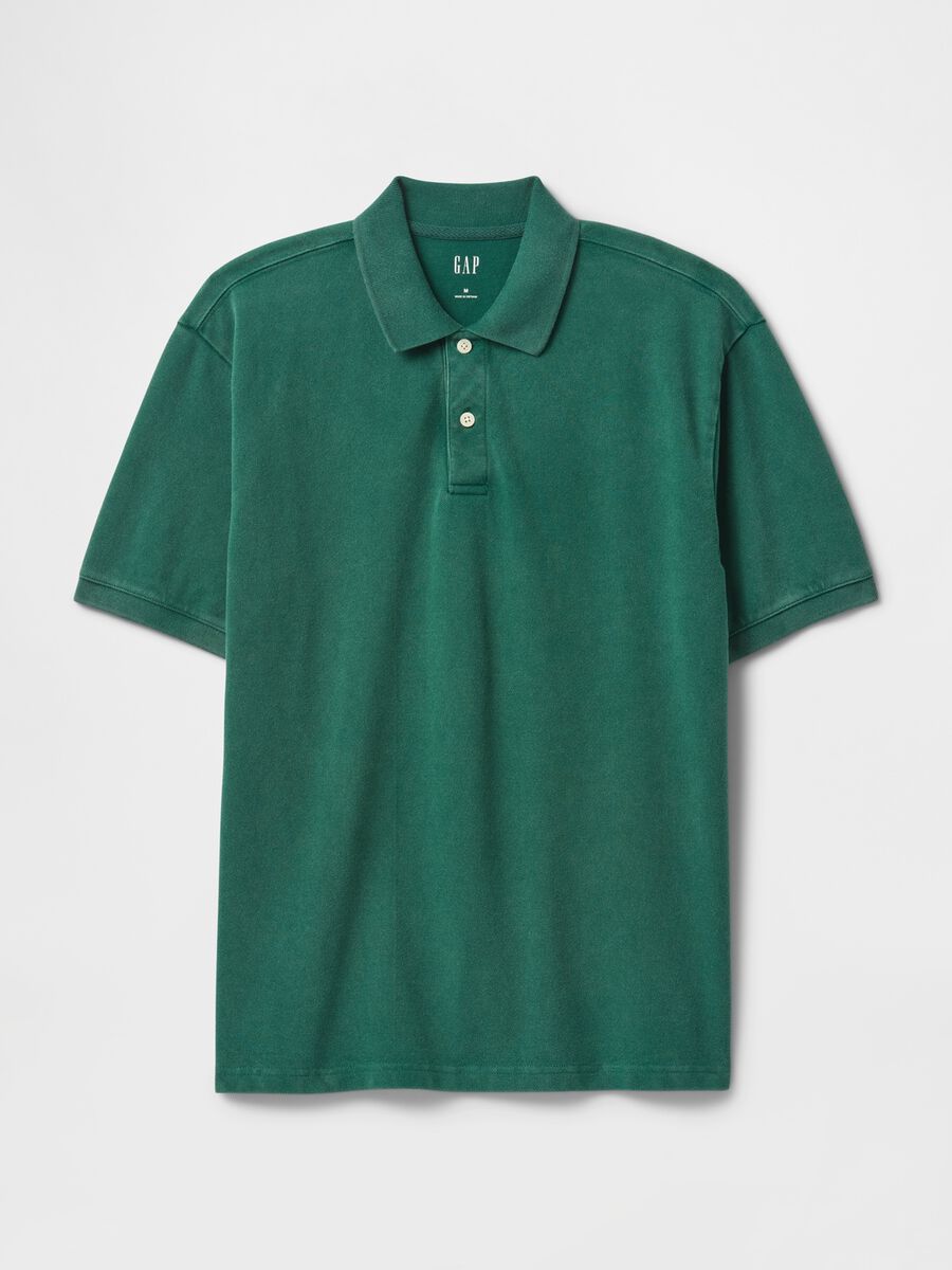 Green pure cotton polo Gap_4