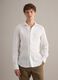 White pure linen long-sleeve slim fit shirt_2