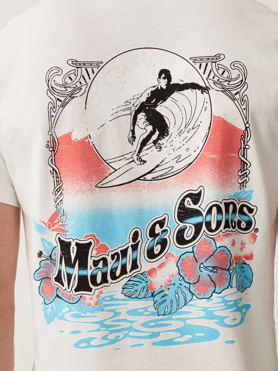 T-shirt in cotone stampa Maui and Sons_3