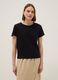 Black pure cotton short sleeve T-shirt regular fit_2