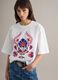 White pure cotton boxy fit T-shirt with floral embroidery_3