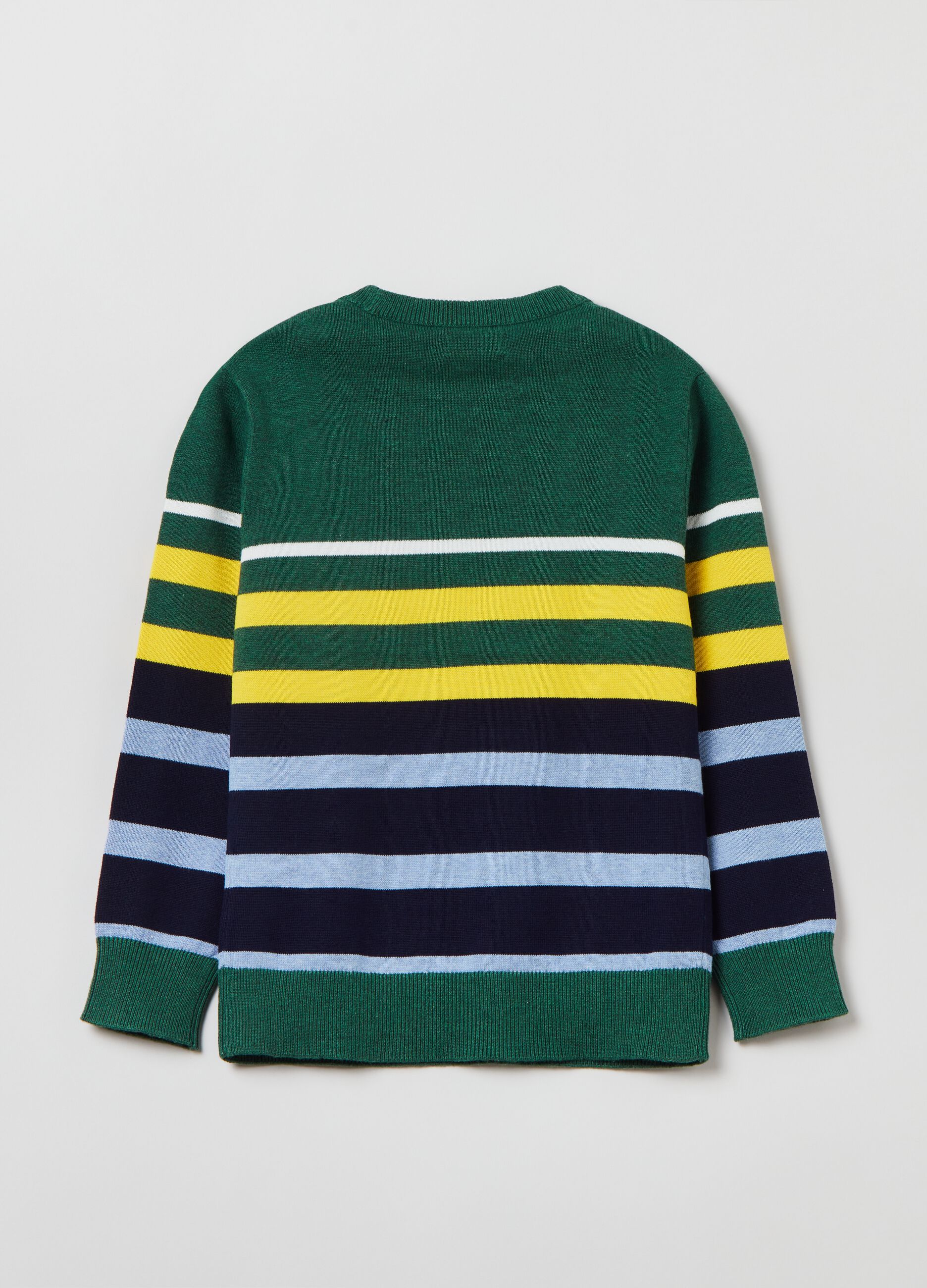 Pullover in maglia a righe_1
