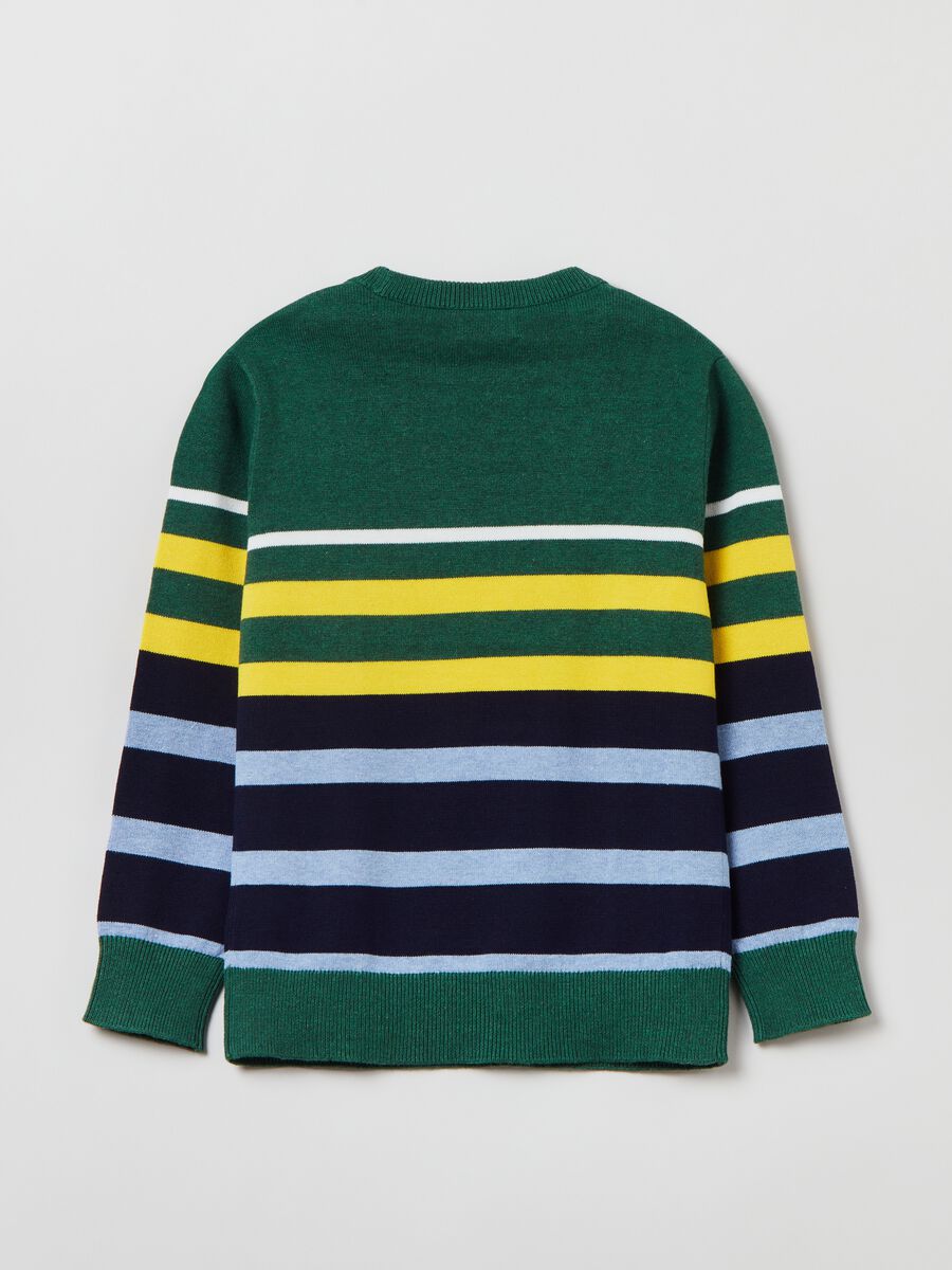 Pullover in maglia a righe_1