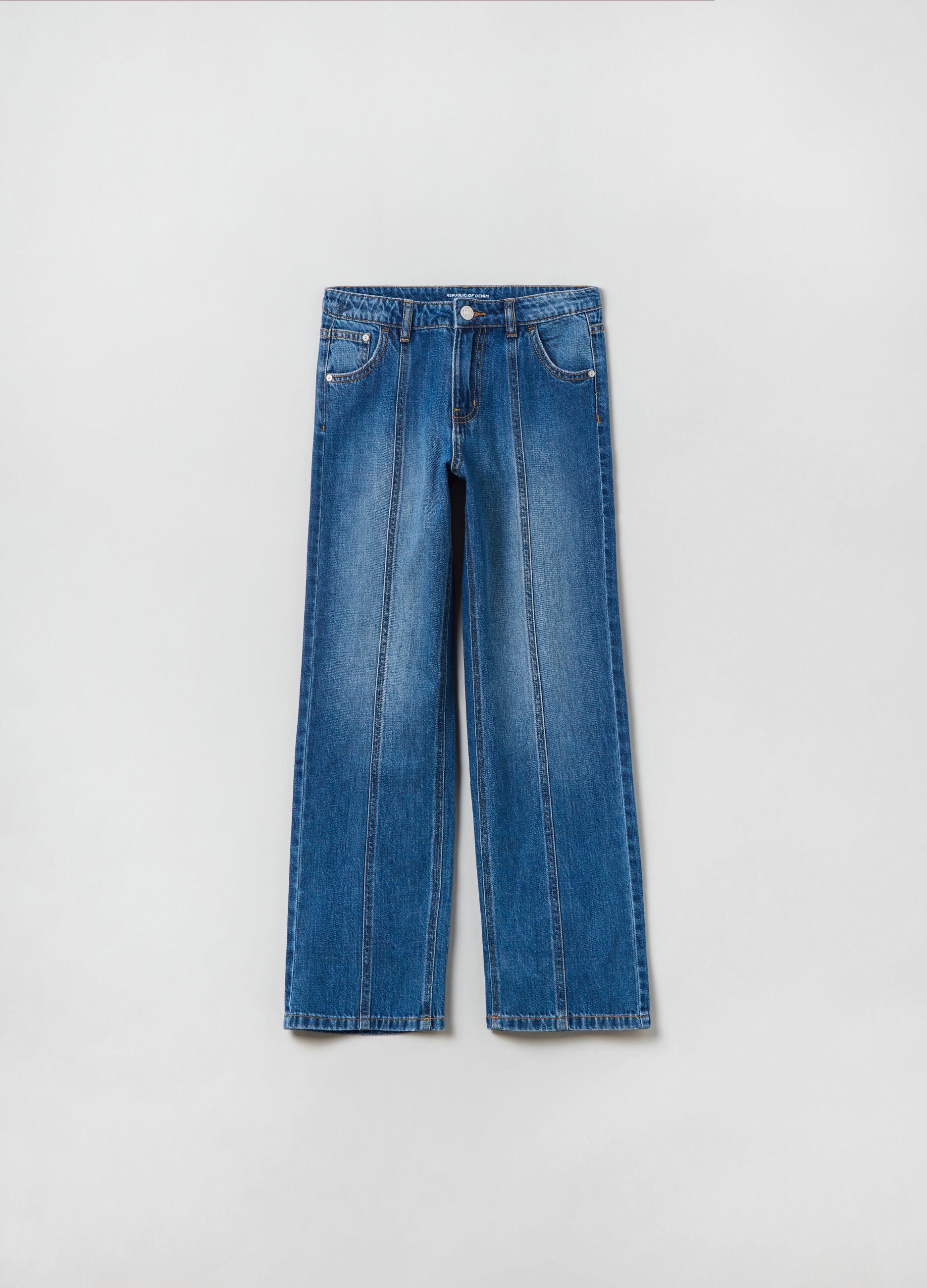 Jeans straight fit cinque tasche_0