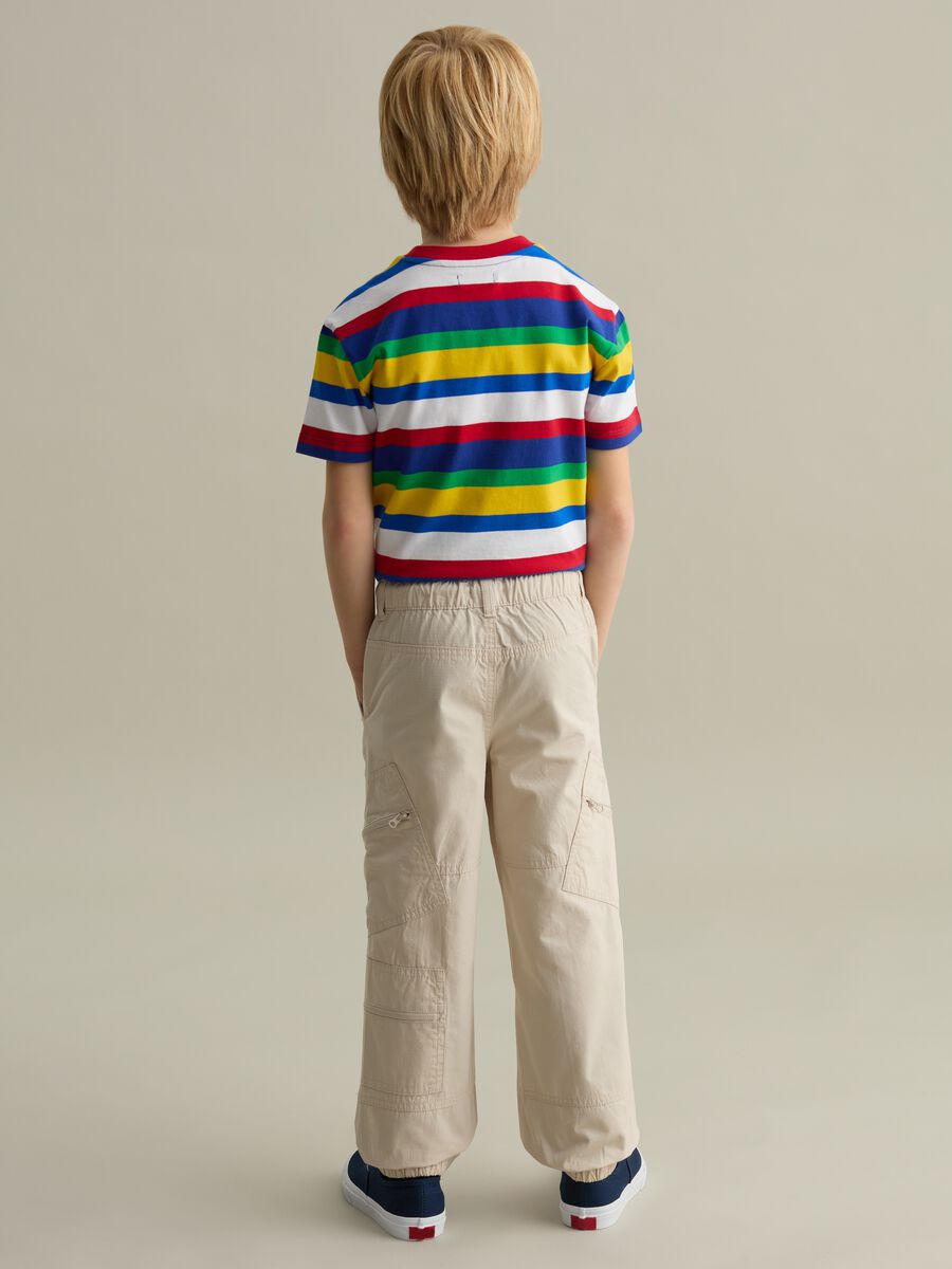 Parachute joggers in cotton canvas_2