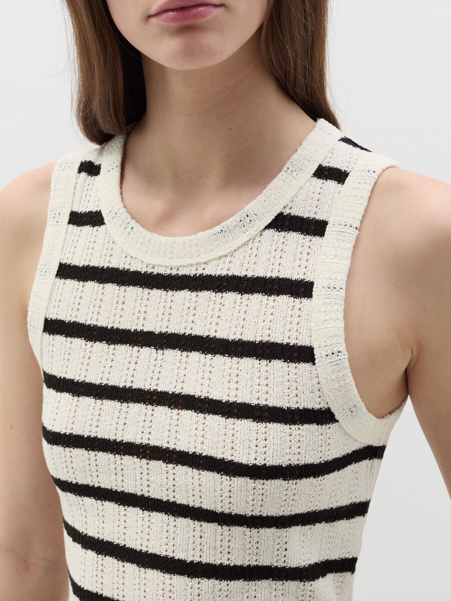 Striped crochet tank top_2