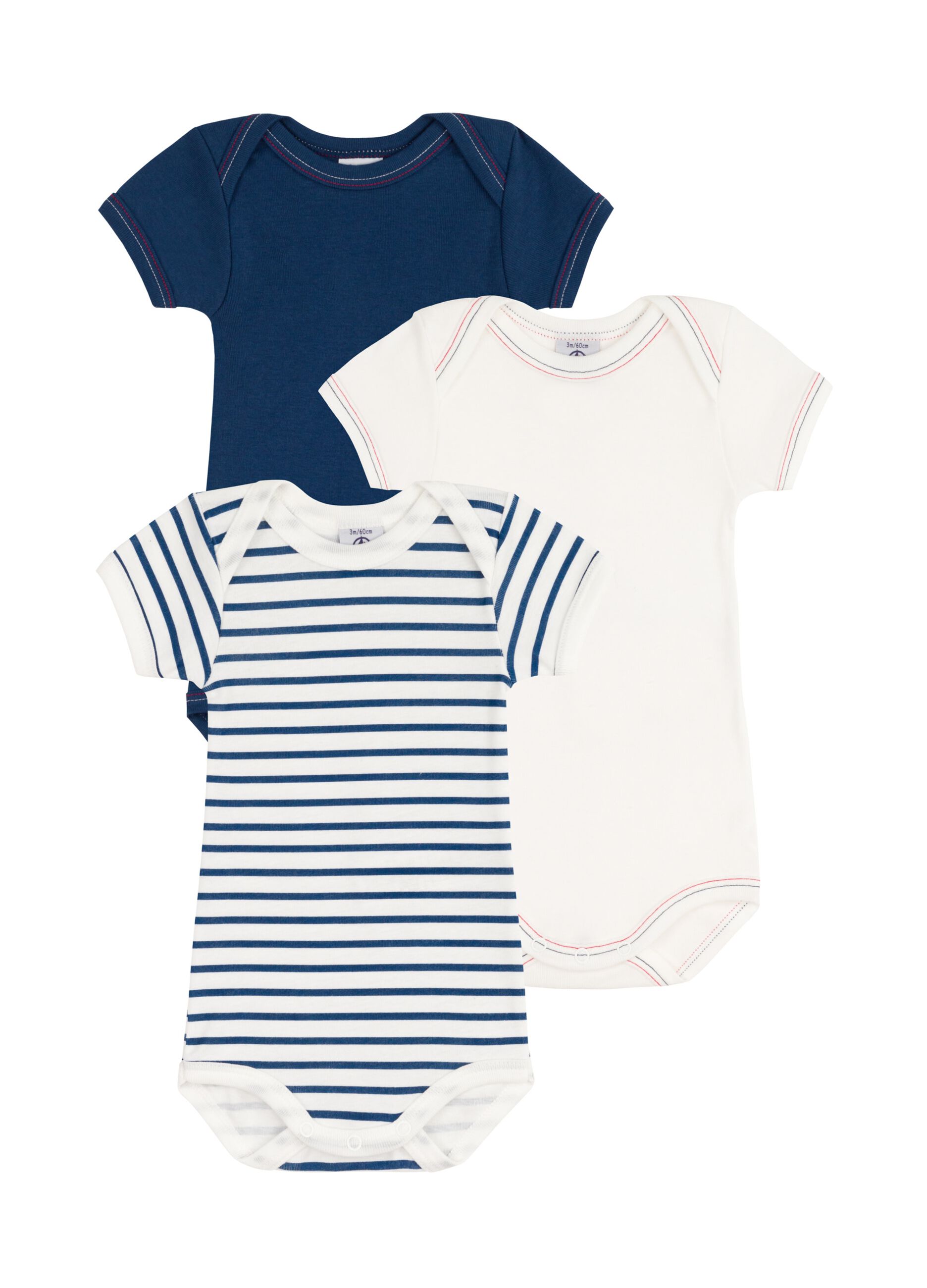 Tripack body fantasia in cotone bio