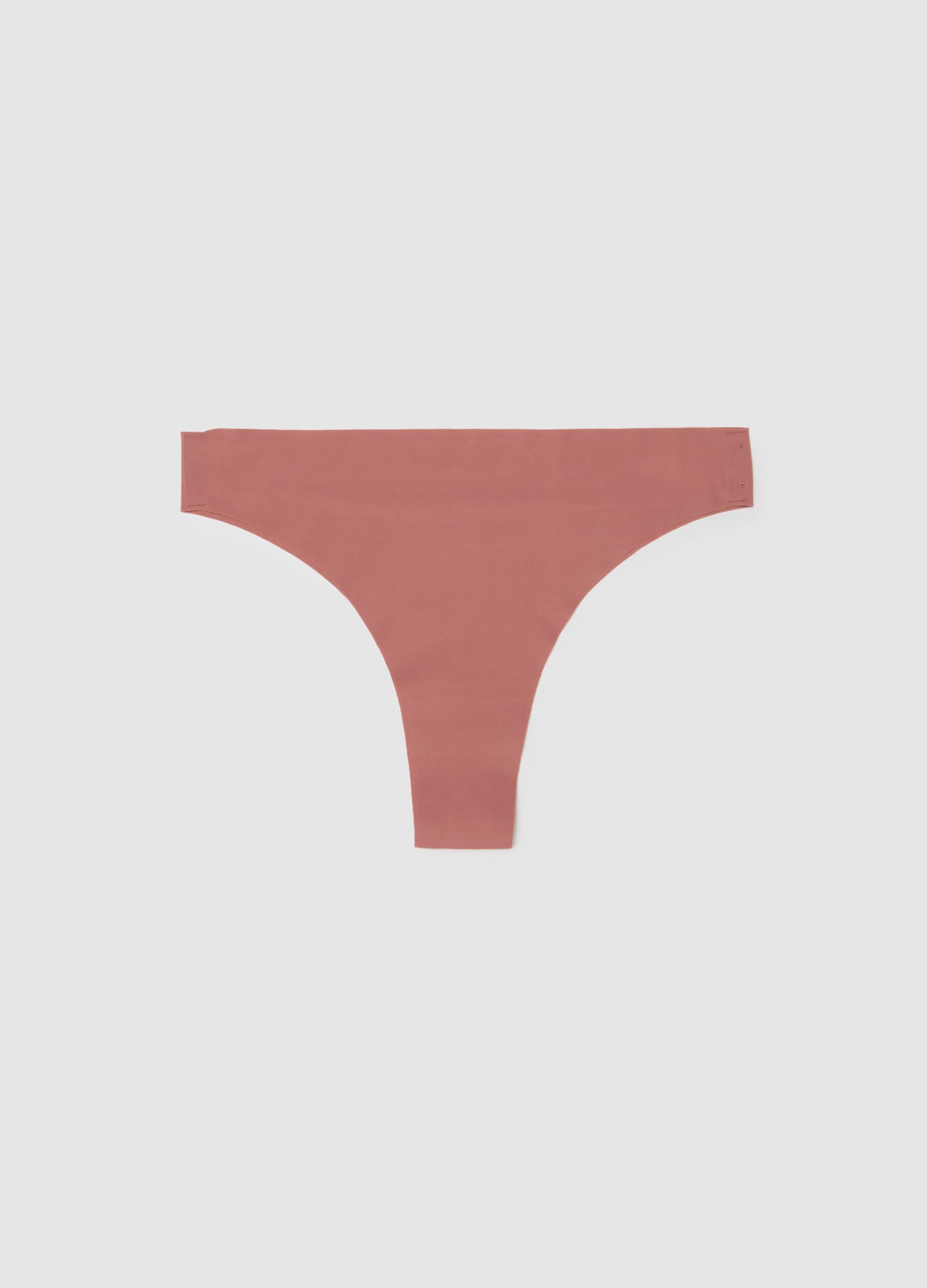 Pink fabric regular fit briefs