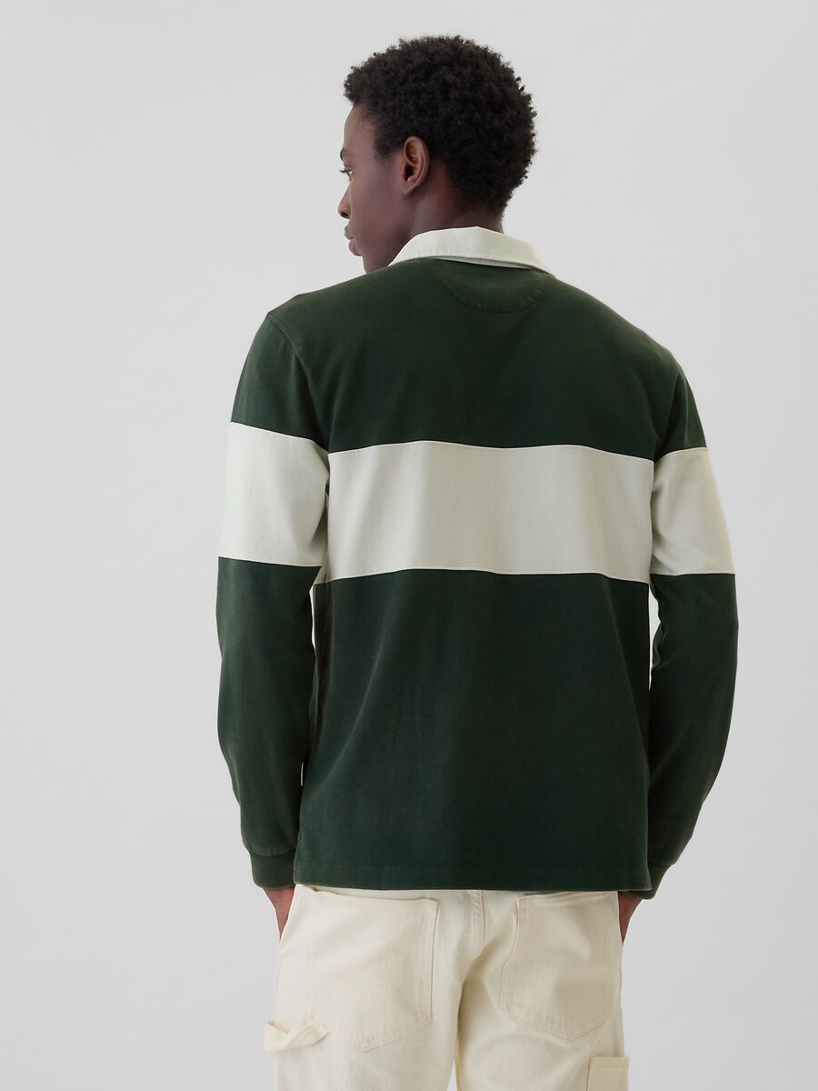 Polo in cotone con stampa logo_2