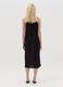 Black midi dress with spaghetti straps_3
