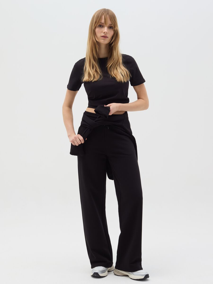 Essential straight-fit joggers with drawstring_0