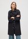 Black regular fit jacket with zip_1