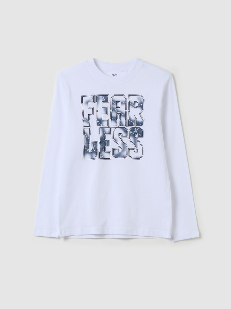 T-shirt a maniche lunghe con stampa_3