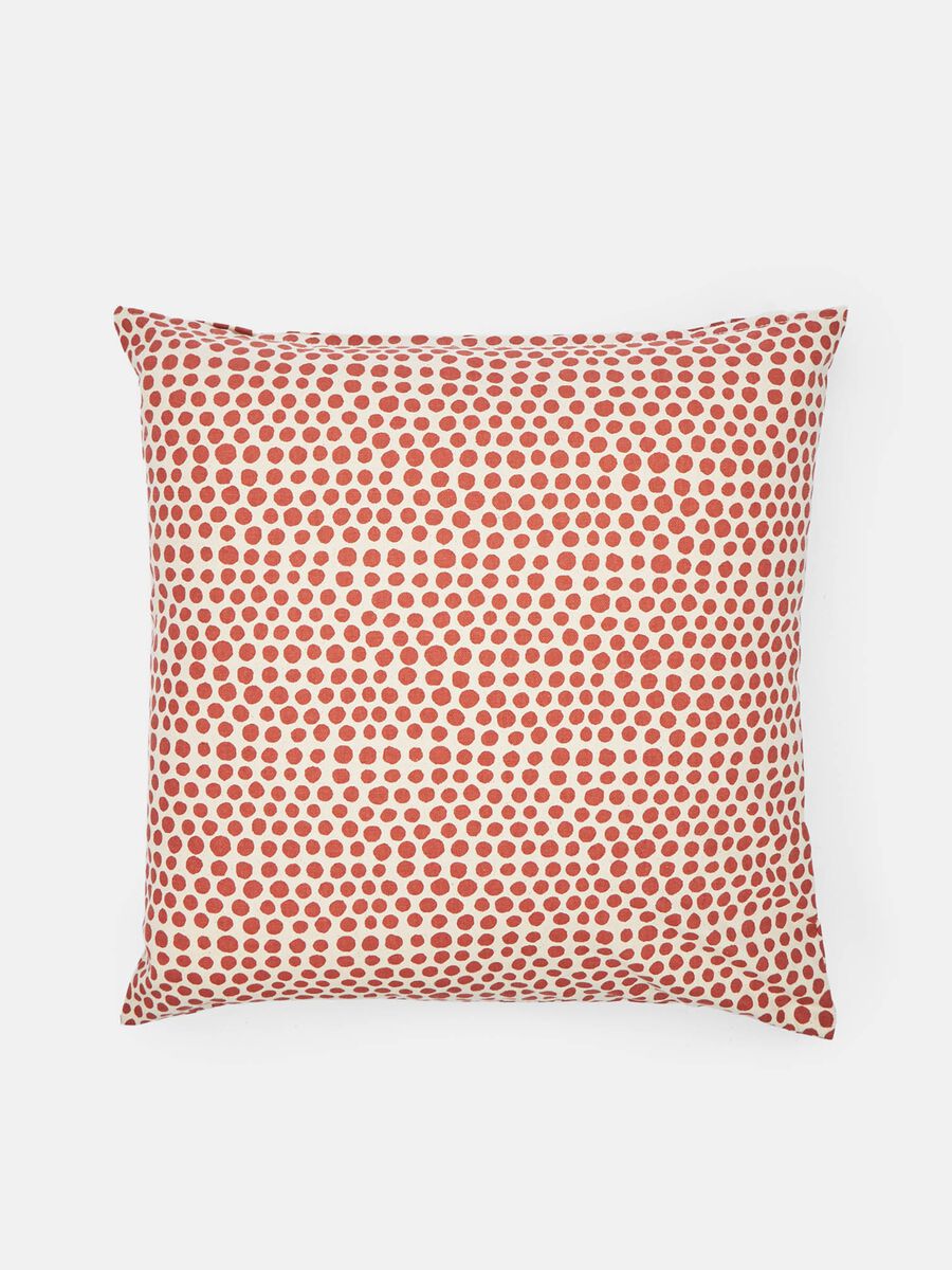 Polka dot cushion with cotton cover_0
