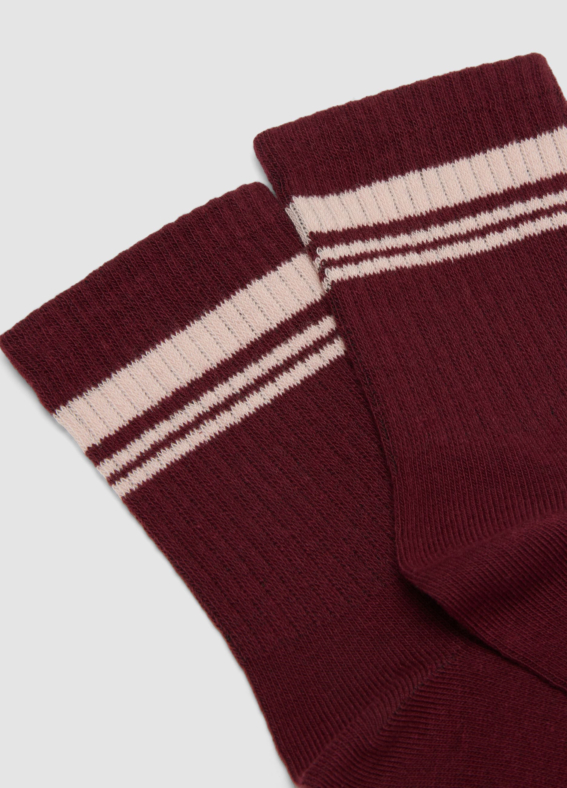 Three-pack of multicolour socks in stretch organic cotton
