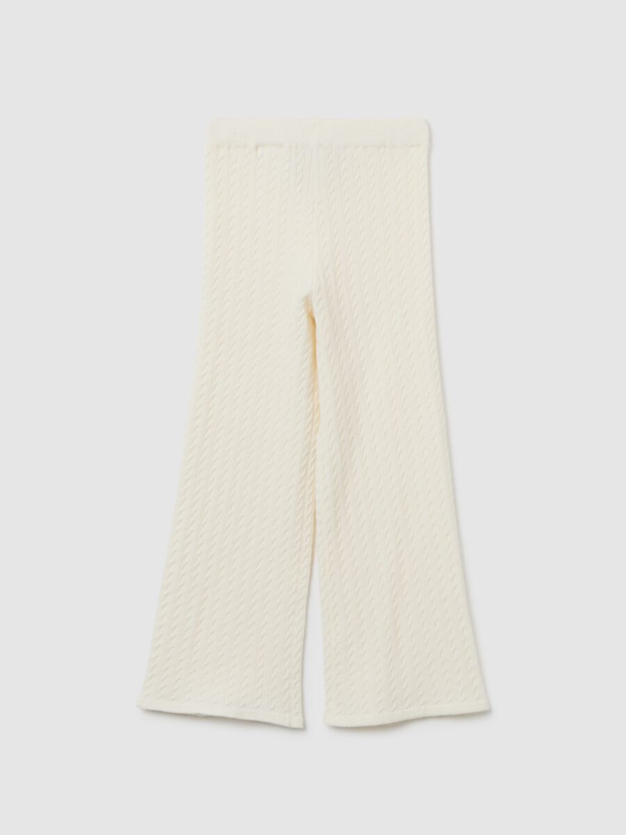 White Acrylic Blend Leggings_1