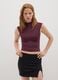 Sleeveless Bordeaux Top_0