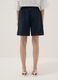 Blue stretch cotton shorts_3
