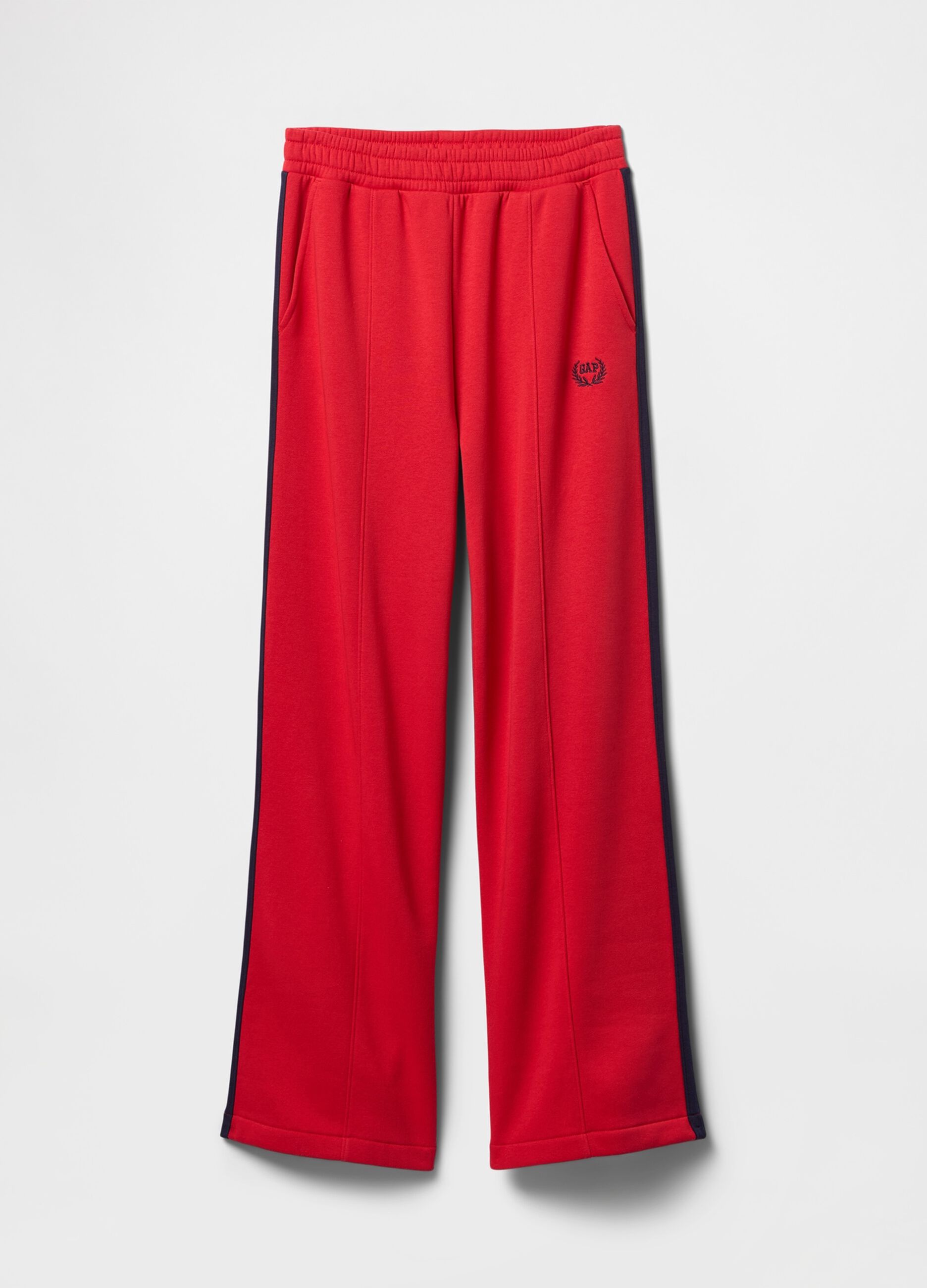 Gap Wide Red Trousers in Cotton Blend