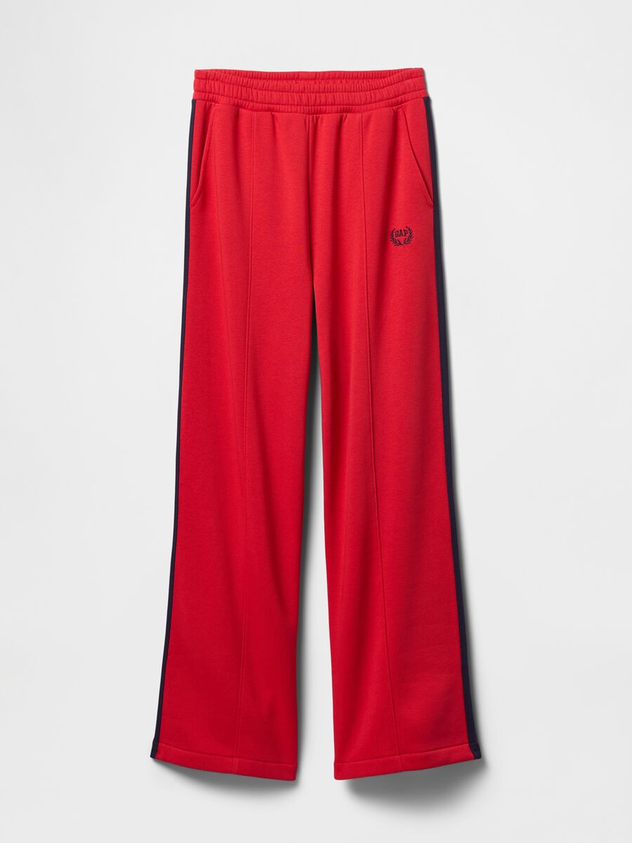 Pantaloni rossi larghi Gap in misto cotone_2