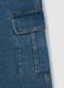 Pure Cotton Denim Wide Leg Jeans_5
