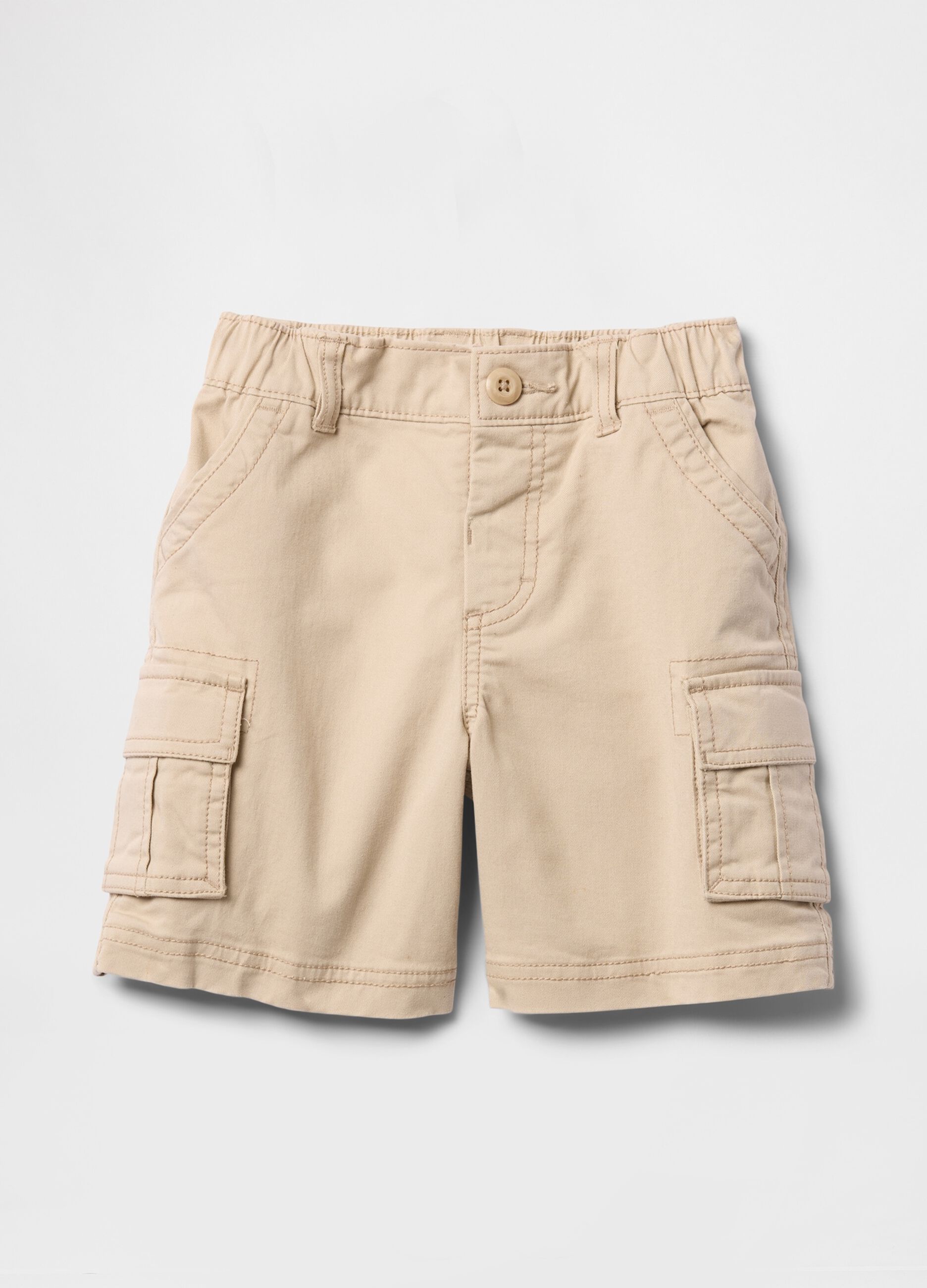 Beige Cargo Shorts for Children
