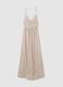 Women's long dress in pure multicolour viscose slim fit_4